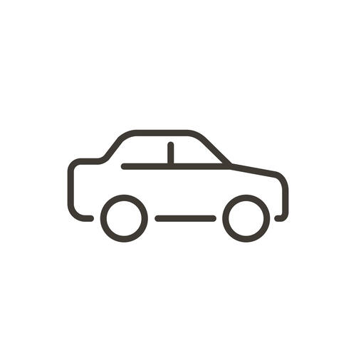 Fahrzeugbewertung vergleicht ähnliche Autos Ein Auto-Icon symbolisiert die Autobewertung, um zu erfahren, wie viel mein Auto wert ist.