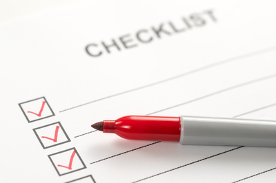 Eine Checkliste ist wichtig um bei einem Kaufvertrag nichts wichtiges zu vergessen.
